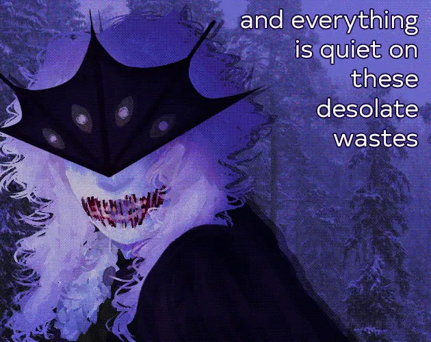 and everything is quiet on these desolate wastes