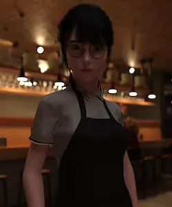 女服务员