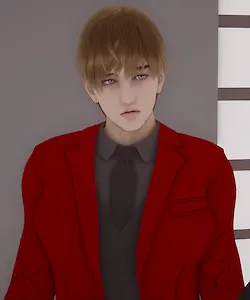 红西装男