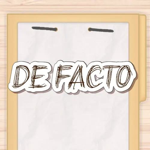 De facto