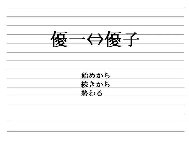 优一⇔优子